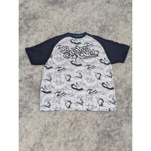 Vintage South Pole Shirt Mens XL 3D Logo Script Sneakers All Over Print Y2K